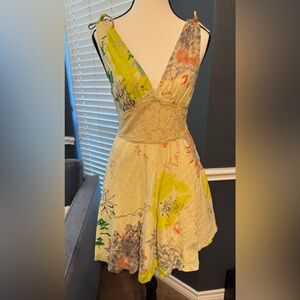 Free People Multicolor Floral Mini Dress